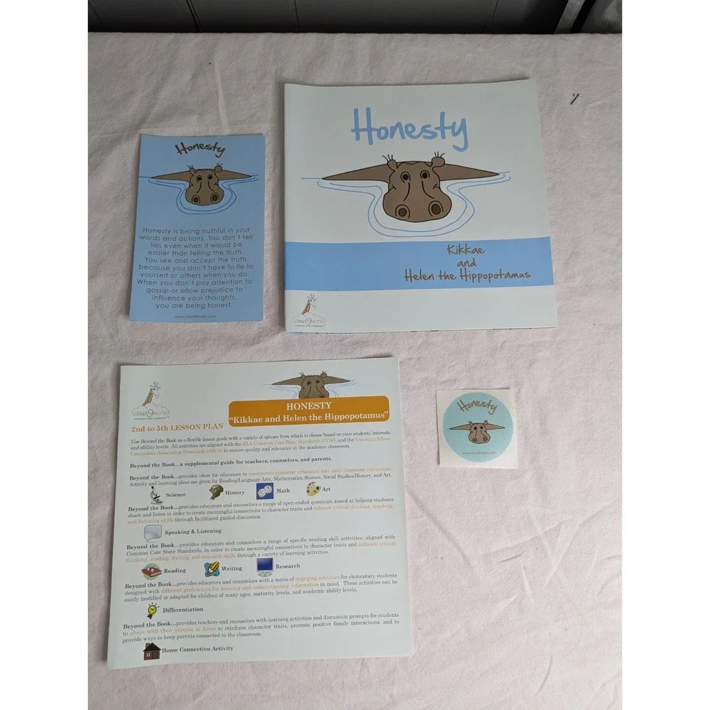 Home School Teachers Cloud 9 world character book‎ HONESTY 2nd-5th grade kit